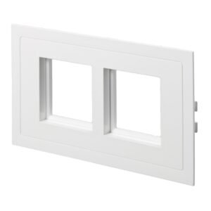Mita - mounting frame for 45 x 45 mm accessories - 2 gang